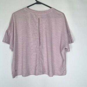 Casual Mauve Short Sleeve Top